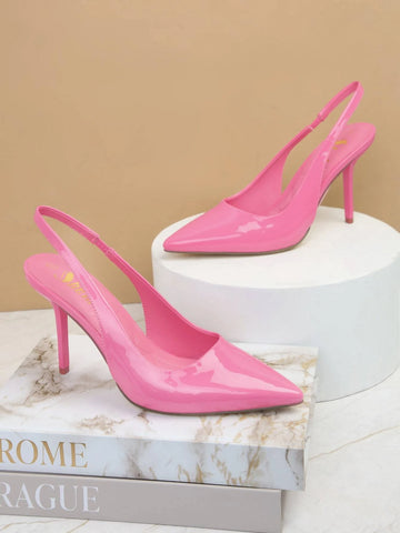 Women's Glamorous Pointy Toe PU Sling Back Pumps New Year Holiday Valentine Gifts Women's Glamorous Pointy Toe PU Sling Back Pumps New Year Holiday Valentine Gifts