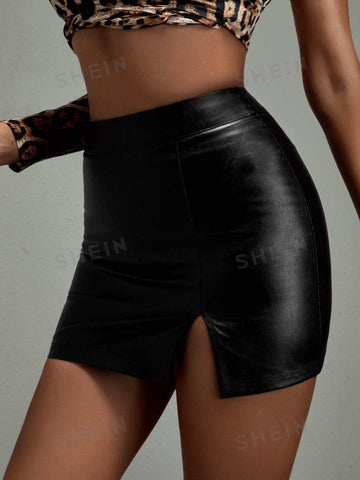 SXY High Waist PU Bodycon Skirt SXY High Waist PU Bodycon Skirt