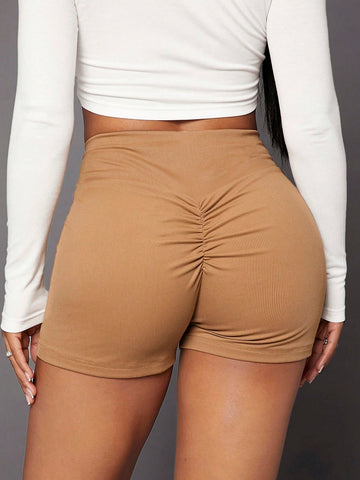 SXY Solid Scrunch Butt Biker Shorts SXY Solid Scrunch Butt Biker Shorts