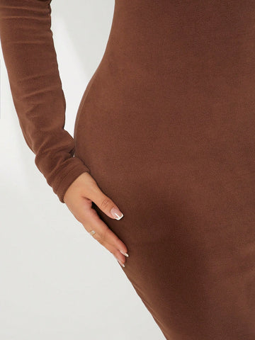 SXY Women'S High Neck Slim Fit Knit Dress SXY Women'S High Neck Slim Fit Knit Dress