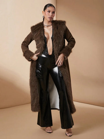 Women's Deep V-Neck Bodysuit With Glaring Detailed Halter Neckline Women's Deep V-Neck Bodysuit With Glaring Detailed Halter Neckline