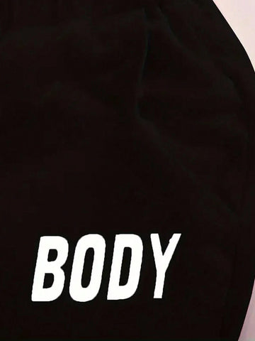 2pcs Women Letter Print Zip Up Long Sleeve Hoodie And Pants Set 2pcs Women Letter Print Zip Up Long Sleeve Hoodie And Pants Set