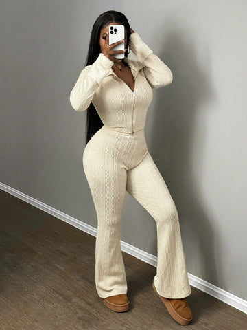 Women's Fuzzy Collar & Cuff Patchwork Casual Cardigan, Suitable For Christmas, New Year, Valentine's Day, Dates And Everyday Wear, Winter Women's Fuzzy Collar & Cuff Patchwork Casual Cardigan, Suitable For Christmas, New Year, Valentine's Day, Dates And Everyday Wear, Winter