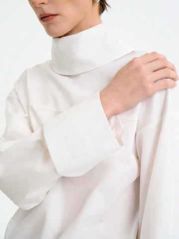 Women's Fashion Commuting Casual Comfy Long Sleeve Turndown Collar Loose Design Pure Cotton Solid Color Shirt Women's Fashion Commuting Casual Comfy Long Sleeve Turndown Collar Loose Design Pure Cotton Solid Color Shirt