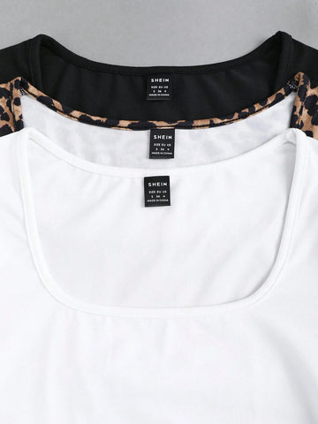 Y2K Style Casual Square Collar Sexy Matching Top Y2K Style Casual Square Collar Sexy Matching Top