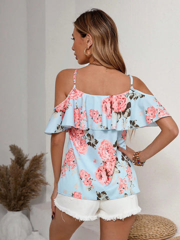 VCAY Women's Ruffle Collar Romantic Vacation Camisole VCAY Women's Ruffle Collar Romantic Vacation Camisole