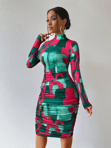 Fashionable Printed Casual Dress, Minimalist & Stylish For Everyday Wear Fashionable Printed Casual Dress, Minimalist & Stylish For Everyday Wear