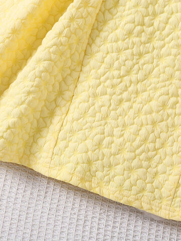 Young Girl Casual Simple Fashion Short Sleeve Dress, Everyday Wear Young Girl Casual Simple Fashion Short Sleeve Dress, Everyday Wear