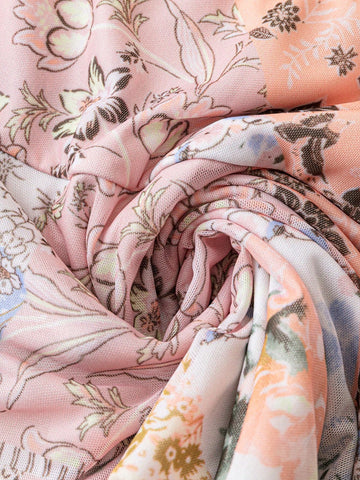 Summer Vacation Patchwork Printed Halter Top And Skirt Set Summer Vacation Patchwork Printed Halter Top And Skirt Set