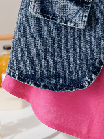 Young Girl Summer New Simple Lapel Shirt, Loose Short Sleeve Dress Young Girl Summer New Simple Lapel Shirt, Loose Short Sleeve Dress