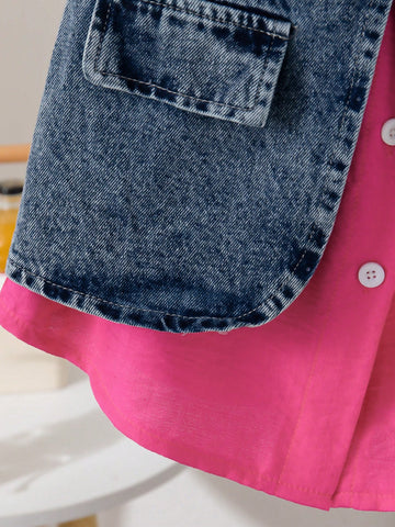 Young Girl Summer New Simple Lapel Shirt, Loose Short Sleeve Dress Young Girl Summer New Simple Lapel Shirt, Loose Short Sleeve Dress