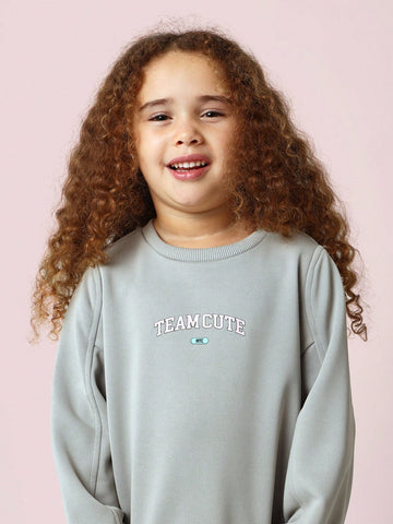 Young Girls Soft & Comfy Seamed Dress With Graphic Print Young Girls Soft & Comfy Seamed Dress With Graphic Print