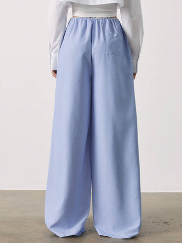 SURIMA Women's Solid Color Button-Up Straight Leg Loose Casual & Work Pants SURIMA Women's Solid Color Button-Up Straight Leg Loose Casual & Work Pants