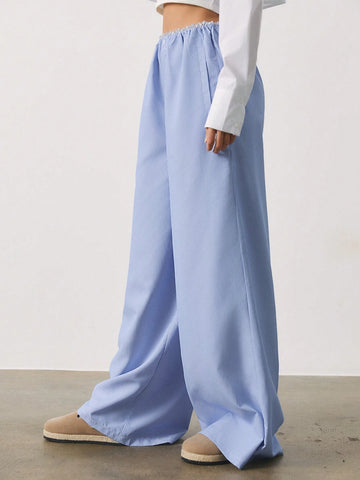 SURIMA Women's Solid Color Button-Up Straight Leg Loose Casual & Work Pants SURIMA Women's Solid Color Button-Up Straight Leg Loose Casual & Work Pants