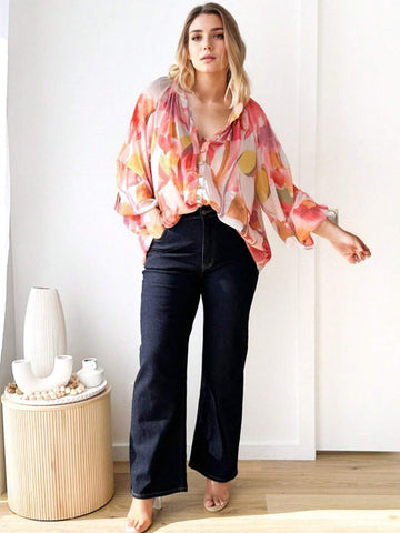 Sissyaki Women's Long Sleeve Floral Print Blouse Boho Button Down Shirts Sissyaki Women's Long Sleeve Floral Print Blouse Boho Button Down Shirts