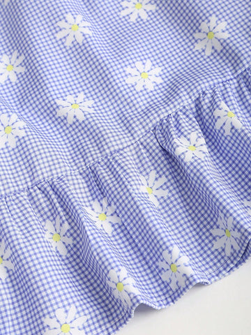 Sweetra Women Sleeveless Plaid Print Fitted Summer Dress Sweetra Women Sleeveless Plaid Print Fitted Summer Dress