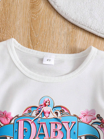 Toddler Boys' Letter Print Short Sleeve T-Shirt And Denim Shorts Toddler Boys' Letter Print Short Sleeve T-Shirt And Denim Shorts