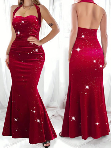 Tween Girls Solid V-Neck Sleeveless Ruched Waist Velvet Elegant Party Dress Mermaid Halter Neck And Burgundy Red Sequin Bodycon Dress Tween Girls Solid V-Neck Sleeveless Ruched Waist Velvet Elegant Party Dress Mermaid Halter Neck And Burgundy Red Sequin Bodycon Dress