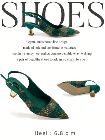 Venus Chan INS Style Rhinestone Pointed Toe Heels For Women 2025 Ms. Banguet Scene Venus Chan INS Style Rhinestone Pointed Toe Heels For Women 2025 Ms. Banguet Scene