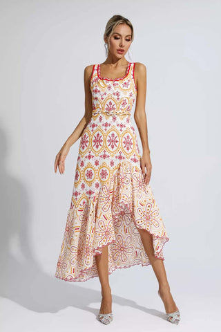 Viviana Red Bohemian Maxi Dress Viviana Red Bohemian Maxi Dress