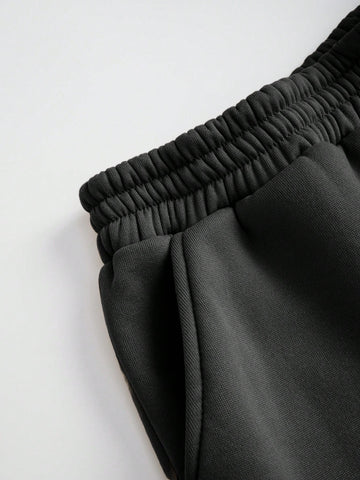 Women'S Stand Collar Cropped Top And Shorts Set With Slanted Pockets Women'S Stand Collar Cropped Top And Shorts Set With Slanted Pockets