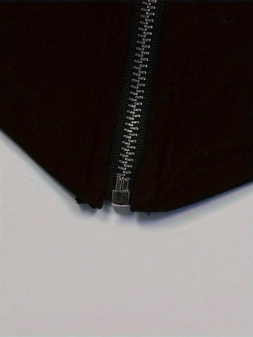 Women'S Zipper Front Stand Collar Jacket And Pants Set Women'S Zipper Front Stand Collar Jacket And Pants Set