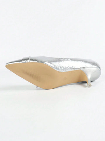 Women's Bow Decor Pointed Toe High Heels, Fashionable Sexy Dress Pumps Women's Bow Decor Pointed Toe High Heels, Fashionable Sexy Dress Pumps