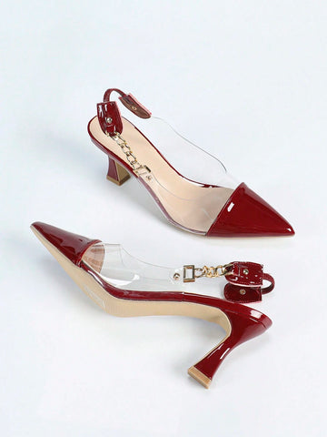 Women's Burgundy Pointed Toe Stilettos, Comfortable Versatile Fashionable Sexy Elegant Women's Burgundy Pointed Toe Stilettos, Comfortable Versatile Fashionable Sexy Elegant