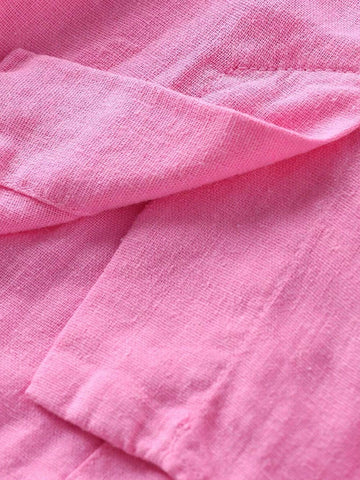 Women's Casual Roll-Up Sleeve Linen Blend Shirt Women's Casual Roll-Up Sleeve Linen Blend Shirt