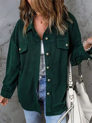 Women's Casual Solid Long Sleeve Shirt, Spring Autumn Women's Casual Solid Long Sleeve Shirt, Spring Autumn