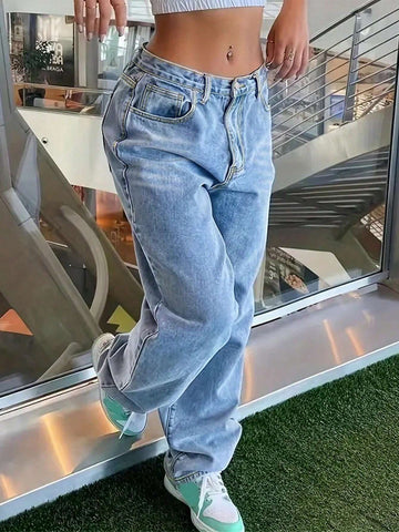 Women's Casual Straight Leg Jeans Women's Casual Straight Leg Jeans