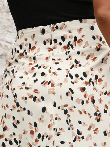 Women's Ditsy Floral Lace-Up Bow Elegant And Versatile A-Line Long Skirt Women's Ditsy Floral Lace-Up Bow Elegant And Versatile A-Line Long Skirt