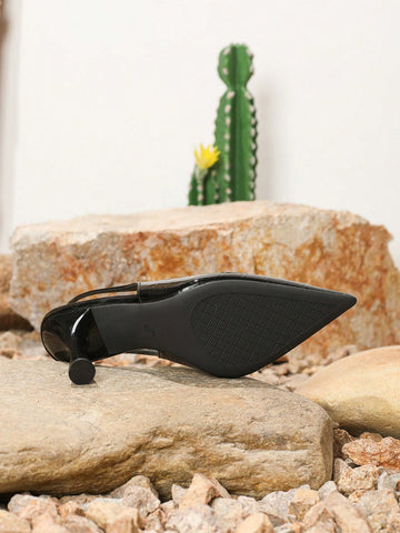 Women's Fashion Stone Texture Stilettos - Sexy Pointed Toe Slip-On Sandals, 2024 Spring/Autumn Women's Fashion Stone Texture Stilettos - Sexy Pointed Toe Slip-On Sandals, 2024 Spring/Autumn