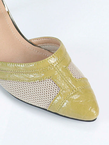 Women's New Fashion Avocado Green Mesh Breathable Hollow Out Women's New Fashion Avocado Green Mesh Breathable Hollow Out