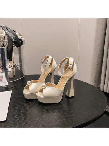 Women's Peep Toe Chunky High Heel Hollow Sandals, Party/Evening Shoes Women's Peep Toe Chunky High Heel Hollow Sandals, Party/Evening Shoes