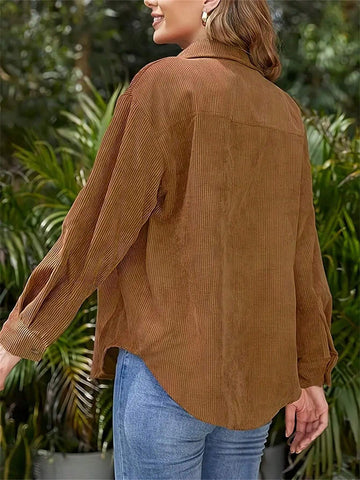 Women's Solid Color Long Sleeve Blouse, Spring And Autumn Women's Solid Color Long Sleeve Blouse, Spring And Autumn