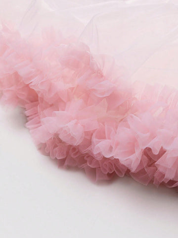 Young Girl 2024 New Arrival Bow Decoration Mesh Princess Dress Summer Style Trendy Young Girl 2024 New Arrival Bow Decoration Mesh Princess Dress Summer Style Trendy