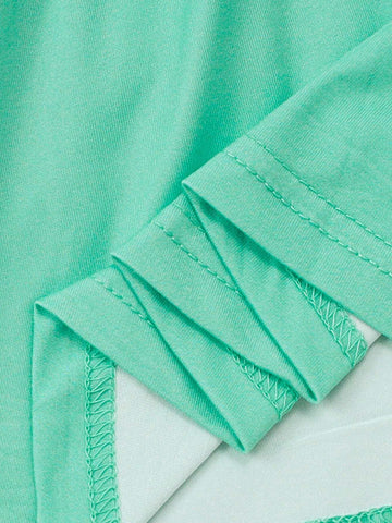 Young Girl 3pcs Set Casual Cute Cartoon Letter Print Ruffle Trim Long Sleeve Dress Young Girl 3pcs Set Casual Cute Cartoon Letter Print Ruffle Trim Long Sleeve Dress