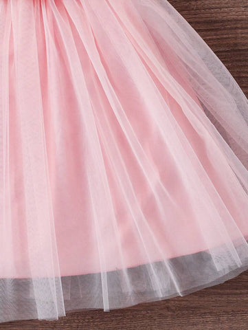 Young Girl Elegant Floral Decor Lantern Sleeve Waisted A-Line Dress Young Girl Elegant Floral Decor Lantern Sleeve Waisted A-Line Dress