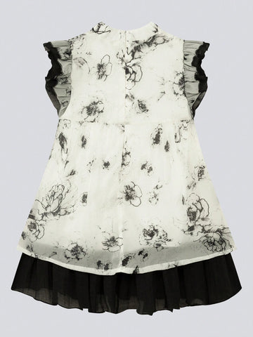 Young Girl Ink Style Dress Chinese Style Costume Children Summer Clothes 2020 New Arrival Young Girl Ink Style Dress Chinese Style Costume Children Summer Clothes 2020 New Arrival