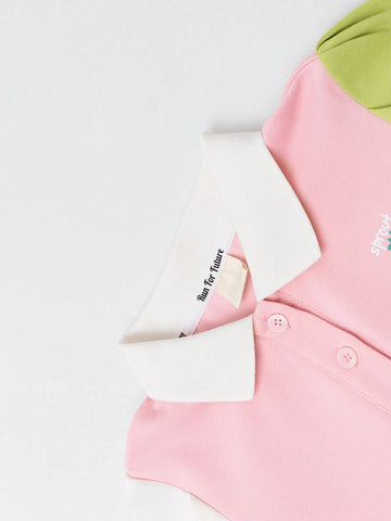 Young Girl Strawberry & Letter Print Sleeveless Polo Dress, Children Summer Wear 2024 New Fashion, Chic Long Dress For Summer, Sweet Princess Skirt Young Girl Strawberry & Letter Print Sleeveless Polo Dress, Children Summer Wear 2024 New Fashion, Chic Long Dress For Summer, Sweet Princess Skirt