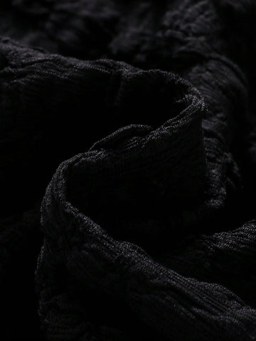 Young Girl Summer Solid Color Puff Sleeve Pleated Dress Young Girl Summer Solid Color Puff Sleeve Pleated Dress