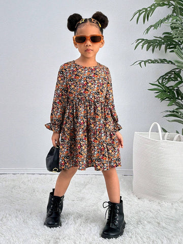 Young Girl Urban Chic Ditsy Floral Long Sleeve Woven Dress, NOVA Store Young Girl Urban Chic Ditsy Floral Long Sleeve Woven Dress, NOVA Store