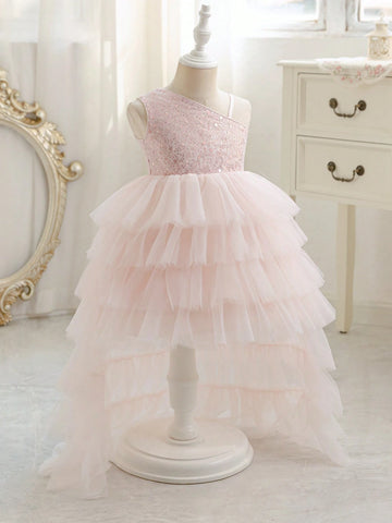 Young Girls Christmas/Halloween Party Princess Tulle Puffy Dress, Flower Wedding/Birthday/Piano Recital Dress Young Girls Christmas/Halloween Party Princess Tulle Puffy Dress, Flower Wedding/Birthday/Piano Recital Dress