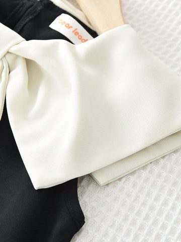 Young Girls Color Blocked Lapel Sleeveless Dress Sweet And Cute Style Suitable Wear In Summer Young Girls Color Blocked Lapel Sleeveless Dress Sweet And Cute Style Suitable Wear In Summer