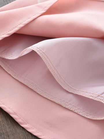 Young Girls Fashionable 3D Flower Decor Round Neck Sleeveless Dress, Summer Young Girls Fashionable 3D Flower Decor Round Neck Sleeveless Dress, Summer