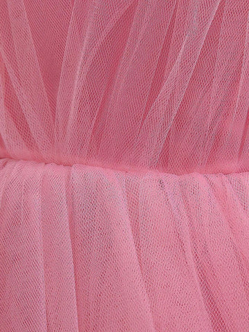 Young Girl's Multilayer Cake Style Ball Gown, Performance Dress Young Girl's Multilayer Cake Style Ball Gown, Performance Dress