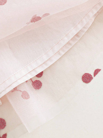Young Girls Sweet And Lovely Cherry Allover Print Mesh Spaghetti Strap Dress Princess Dress, Summer Young Girls Sweet And Lovely Cherry Allover Print Mesh Spaghetti Strap Dress Princess Dress, Summer