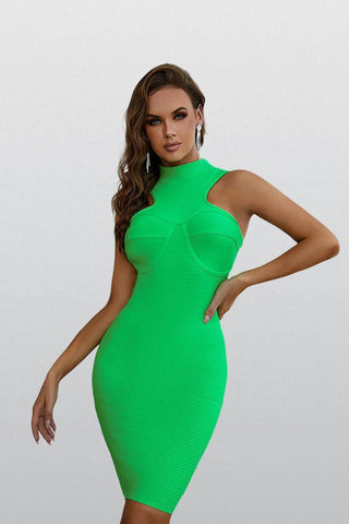Hallie Green Bandage Bodycon Dress Hallie Green Bandage Bodycon Dress