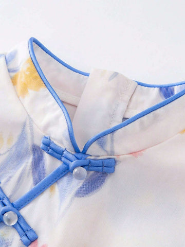 mini bala Mini Bala Cheongsam Dress Girls' Dress Princess Dress Baby National Style Hanfu Children's Wear mini bala Mini Bala Cheongsam Dress Girls' Dress Princess Dress Baby National Style Hanfu Children's Wear